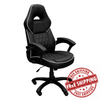 Techni Mobili RTA-3528-BK High Back Executive Sport Race Office Chair, Black